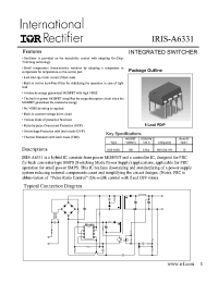 Datasheet IRISa6331 manufacturer IRF